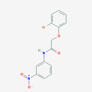 molecular formula C14H11BrN2O4 B3583516 2-(2-bromophenoxy)-N-(3-nitrophenyl)acetamide 