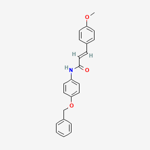 (2E)-N-[4-(benzyloxy)phenyl]-3-(4-methoxyphenyl)prop-2-enamide