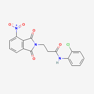 N-(2-chlorophenyl)-3-(4-nitro-1,3-dioxo-1,3-dihydro-2H-isoindol-2-yl)propanamide