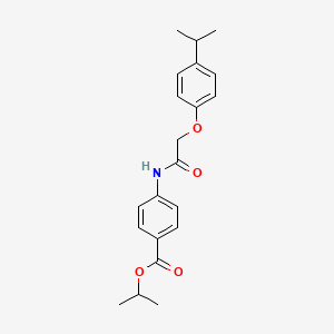 propan-2-yl 4-[[2-(4-propan-2-ylphenoxy)acetyl]amino]benzoate