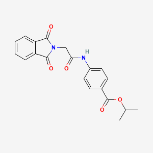 propan-2-yl 4-[[2-(1,3-dioxoisoindol-2-yl)acetyl]amino]benzoate