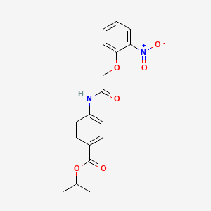 PROPAN-2-YL 4-[2-(2-NITROPHENOXY)ACETAMIDO]BENZOATE