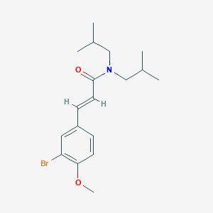 3-(3-bromo-4-methoxyphenyl)-N,N-diisobutylacrylamide