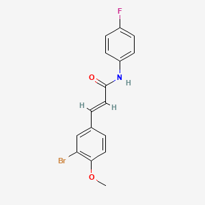 3-(3-bromo-4-methoxyphenyl)-N-(4-fluorophenyl)acrylamide