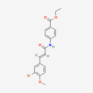 ethyl 4-{[3-(3-bromo-4-methoxyphenyl)acryloyl]amino}benzoate