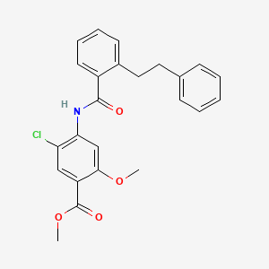 methyl 5-chloro-2-methoxy-4-{[2-(2-phenylethyl)benzoyl]amino}benzoate