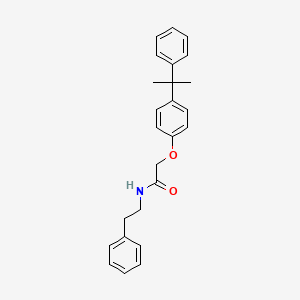 2-[4-(1-methyl-1-phenylethyl)phenoxy]-N-(2-phenylethyl)acetamide