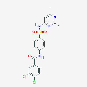 3,4-dichloro-N-{4-[(2,6-dimethylpyrimidin-4-yl)sulfamoyl]phenyl}benzamide