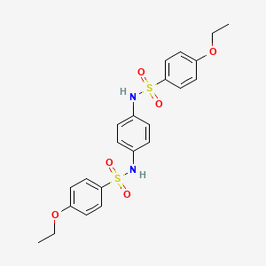 4-ethoxy-N-[4-[(4-ethoxyphenyl)sulfonylamino]phenyl]benzenesulfonamide