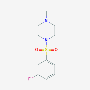 molecular formula C11H15FN2O2S B358382 1-(3-Fluorophenyl)sulfonyl-4-methylpiperazine CAS No. 667912-03-0