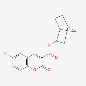 bicyclo[2.2.1]hept-2-yl 6-chloro-2-oxo-2H-chromene-3-carboxylate