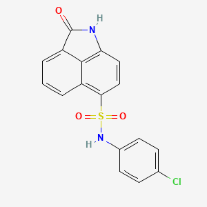 N-(4-chlorophenyl)-2-oxo-1H-benzo[cd]indole-6-sulfonamide