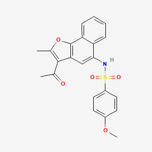 N-(3-acetyl-2-methylnaphtho[1,2-b]furan-5-yl)-4-methoxybenzenesulfonamide