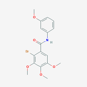 2-bromo-3,4,5-trimethoxy-N-(3-methoxyphenyl)benzamide