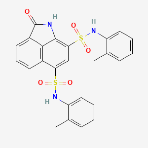 6-N,8-N-bis(2-methylphenyl)-2-oxo-1H-benzo[cd]indole-6,8-disulfonamide