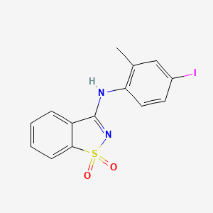 3-[(4-IODO-2-METHYLPHENYL)AMINO]-1??,2-BENZOTHIAZOLE-1,1-DIONE