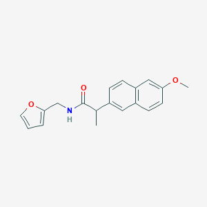 molecular formula C19H19NO3 B358388 N-(2-furylmethyl)-2-(6-methoxy-2-naphthyl)propanamide CAS No. 923911-74-4