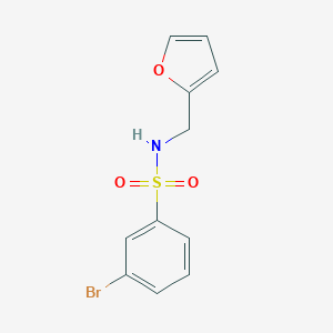 molecular formula C11H10BrNO3S B358389 3-bromo-N-(2-furylmethyl)benzenesulfonamide CAS No. 848905-09-9