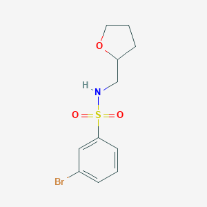 molecular formula C11H14BrNO3S B358390 3-bromo-N-(oxolan-2-ylmethyl)benzenesulfonamide CAS No. 1023351-51-0