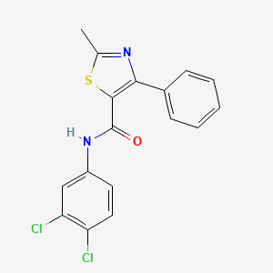 N-(3,4-dichlorophenyl)-2-methyl-4-phenyl-1,3-thiazole-5-carboxamide