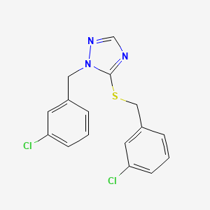 1-(3-chlorobenzyl)-5-((3-chlorobenzyl)thio)-1H-1,2,4-triazole