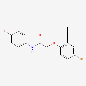 2-(4-bromo-2-tert-butylphenoxy)-N-(4-fluorophenyl)acetamide