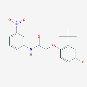 2-(4-bromo-2-tert-butylphenoxy)-N-(3-nitrophenyl)acetamide