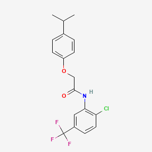 N-[2-chloro-5-(trifluoromethyl)phenyl]-2-(4-isopropylphenoxy)acetamide