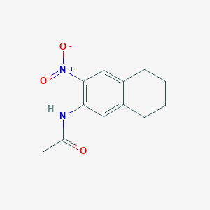 molecular formula C12H14N2O3 B358401 N-(3-Nitro-5,6,7,8-tetrahydro-2-naphthalenyl)acetamide CAS No. 29492-74-8