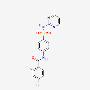 4-bromo-2-fluoro-N-(4-{[(4-methyl-2-pyrimidinyl)amino]sulfonyl}phenyl)benzamide