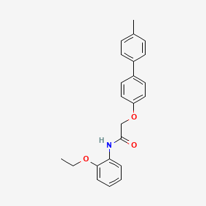 molecular formula C23H23NO3 B3584100 N-(2-ethoxyphenyl)-2-[4-(4-methylphenyl)phenoxy]acetamide 