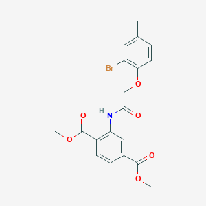 dimethyl 2-{[(2-bromo-4-methylphenoxy)acetyl]amino}terephthalate