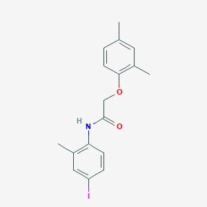 molecular formula C17H18INO2 B3584138 2-(2,4-dimethylphenoxy)-N-(4-iodo-2-methylphenyl)acetamide 