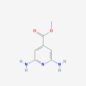 molecular formula C7H9N3O2 B358415 Methyl 2,6-diaminopyridine-4-carboxylate CAS No. 98547-97-8