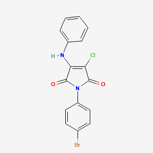 3-anilino-1-(4-bromophenyl)-4-chloro-1H-pyrrole-2,5-dione