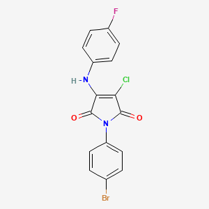 1-(4-bromophenyl)-3-chloro-4-((4-fluorophenyl)amino)-1H-pyrrole-2,5-dione