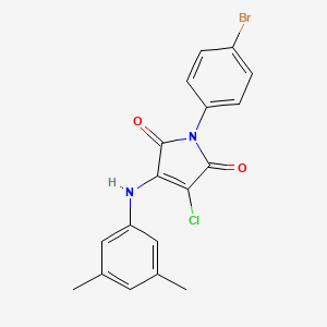 1-(4-bromophenyl)-3-chloro-4-[(3,5-dimethylphenyl)amino]-1H-pyrrole-2,5-dione