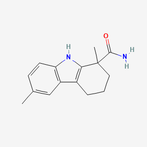 molecular formula C15H18N2O B3584359 1,6-dimethyl-2,3,4,9-tetrahydro-1H-carbazole-1-carboxamide 