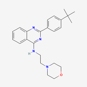 2-(4-TERT-BUTYLPHENYL)-N-[2-(MORPHOLIN-4-YL)ETHYL]QUINAZOLIN-4-AMINE