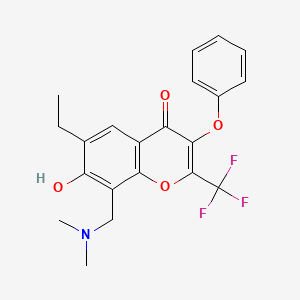 molecular formula C21H20F3NO4 B3584386 MFCD01972254 