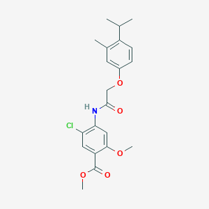 methyl 5-chloro-4-{[(4-isopropyl-3-methylphenoxy)acetyl]amino}-2-methoxybenzoate