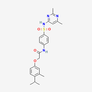 N-{4-[(2,6-dimethylpyrimidin-4-yl)sulfamoyl]phenyl}-2-[3-methyl-4-(propan-2-yl)phenoxy]acetamide