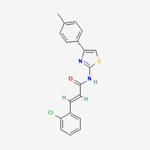 3-(2-chlorophenyl)-N-[4-(4-methylphenyl)-1,3-thiazol-2-yl]acrylamide