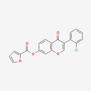 3-(2-chlorophenyl)-4-oxo-4H-chromen-7-yl furan-2-carboxylate