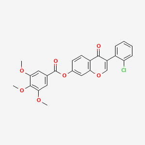 3-(2-chlorophenyl)-4-oxo-4H-chromen-7-yl 3,4,5-trimethoxybenzoate