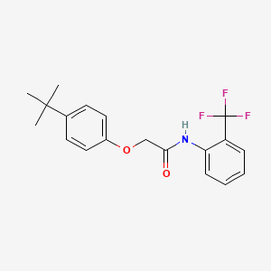 2-(4-tert-butylphenoxy)-N-[2-(trifluoromethyl)phenyl]acetamide