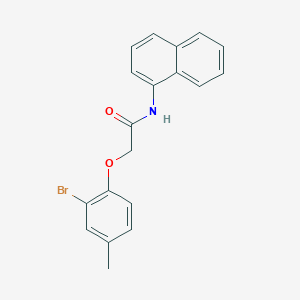 molecular formula C19H16BrNO2 B3584514 2-(2-bromo-4-methylphenoxy)-N-(naphthalen-1-yl)acetamide 