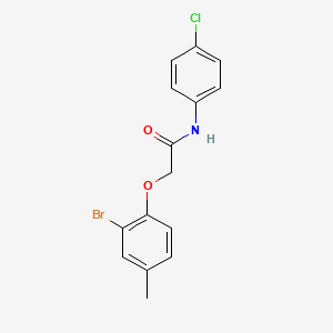 2-(2-bromo-4-methylphenoxy)-N-(4-chlorophenyl)acetamide