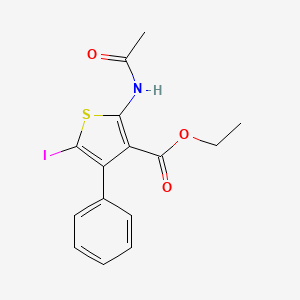 Ethyl 2-acetamido-5-iodo-4-phenylthiophene-3-carboxylate