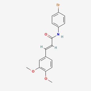 (2E)-N-(4-bromophenyl)-3-(3,4-dimethoxyphenyl)prop-2-enamide